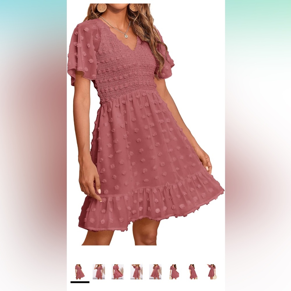 Size Medium Short Polka Dot Dress